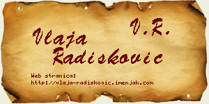 Vlaja Radišković vizit kartica